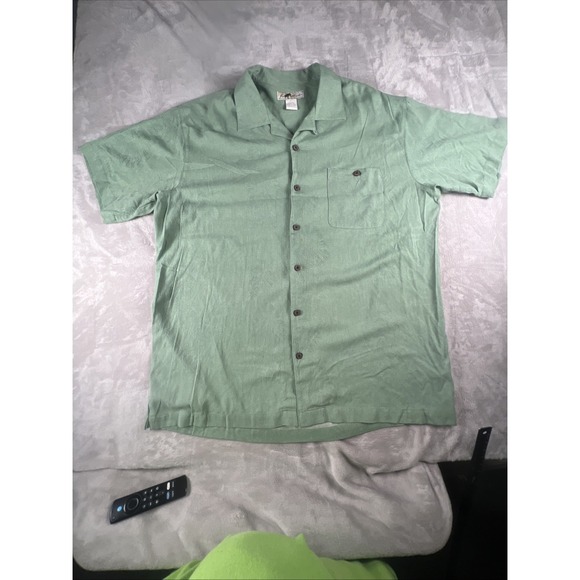 Joe Marlin Other - Tropical Hawaiian Men's Shirt Joe Marlin Solid Comfort Fit Design Material XLT